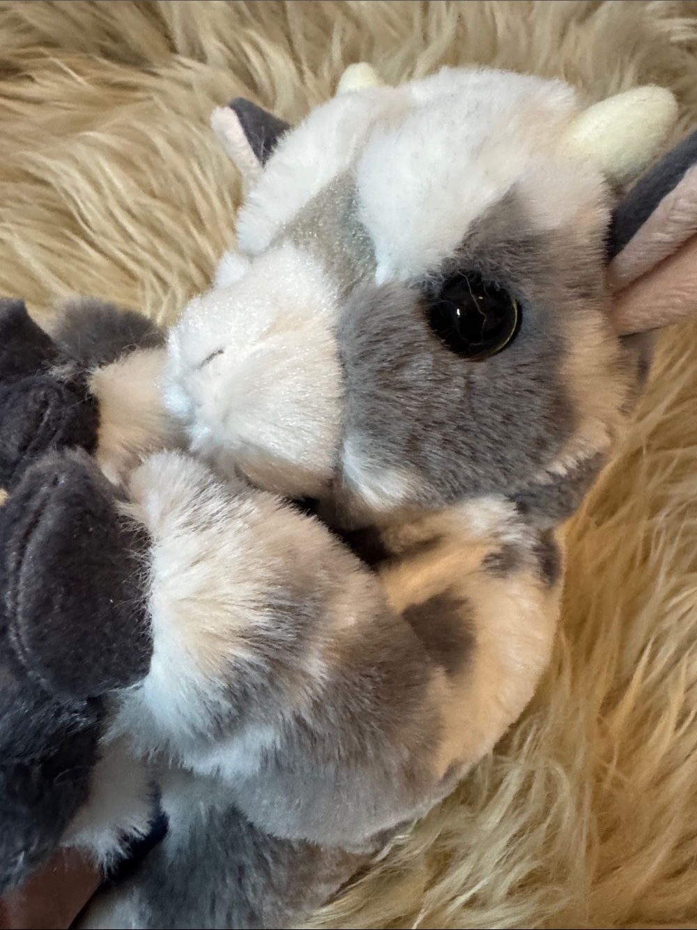 Douglas Gray & White Plush Bunny Toy for Small Pets - Picture 3 of 5